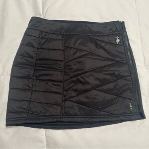 Smartwool Black Quilted Mini Skirt